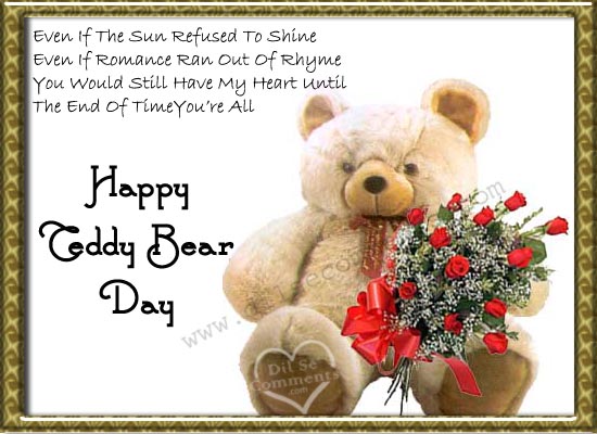 Happy Teddy Bear Day Wishes Picture