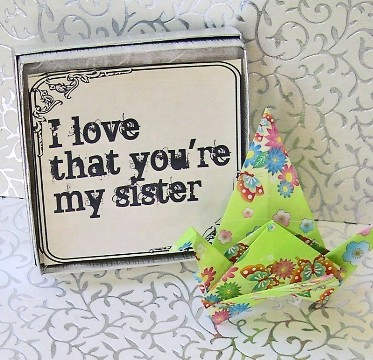I Love That You're My Sister Happy Sister's Day Greeting Card