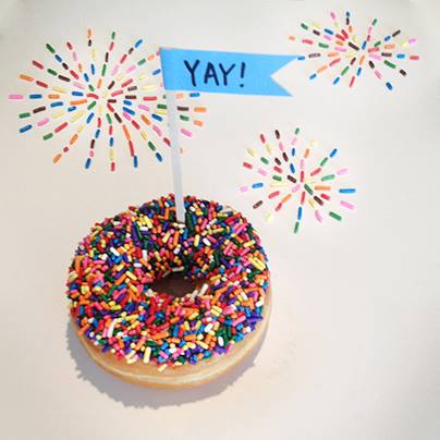 National Doughnut Day Celebration Clipart Image