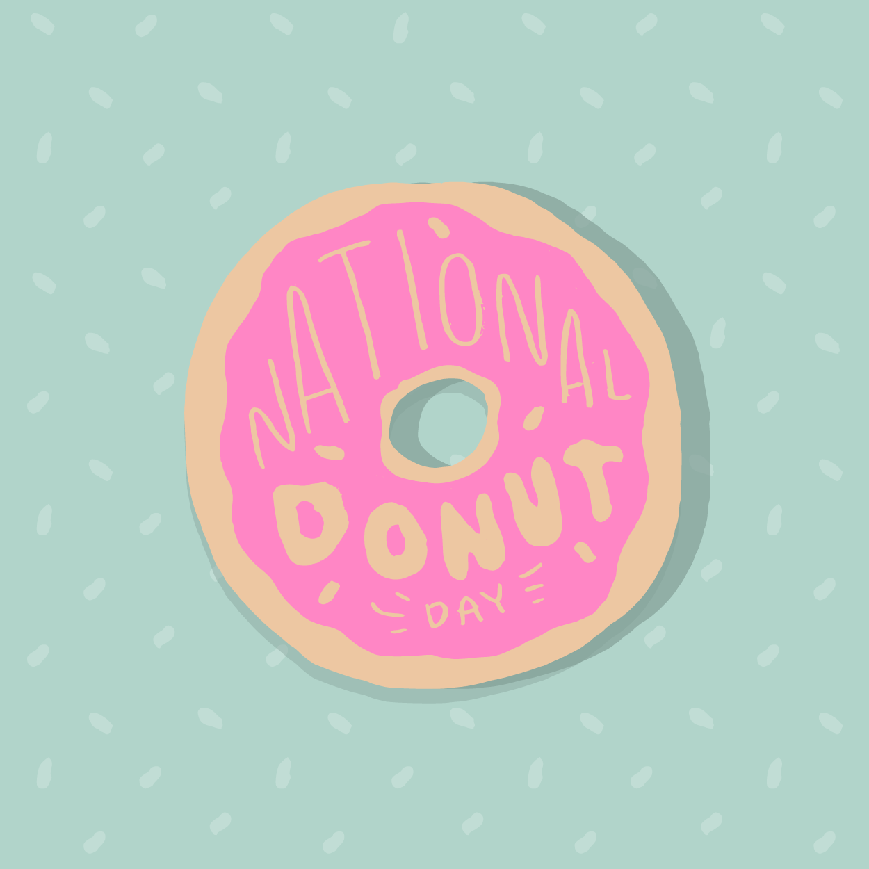 National Doughnut Day Clipart Image