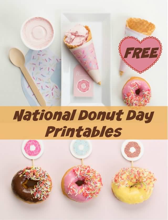 National Doughnut Day Printable