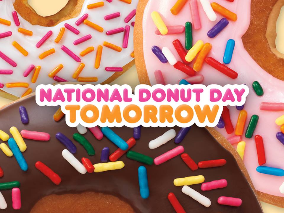 National Doughnut Day Tomorrow