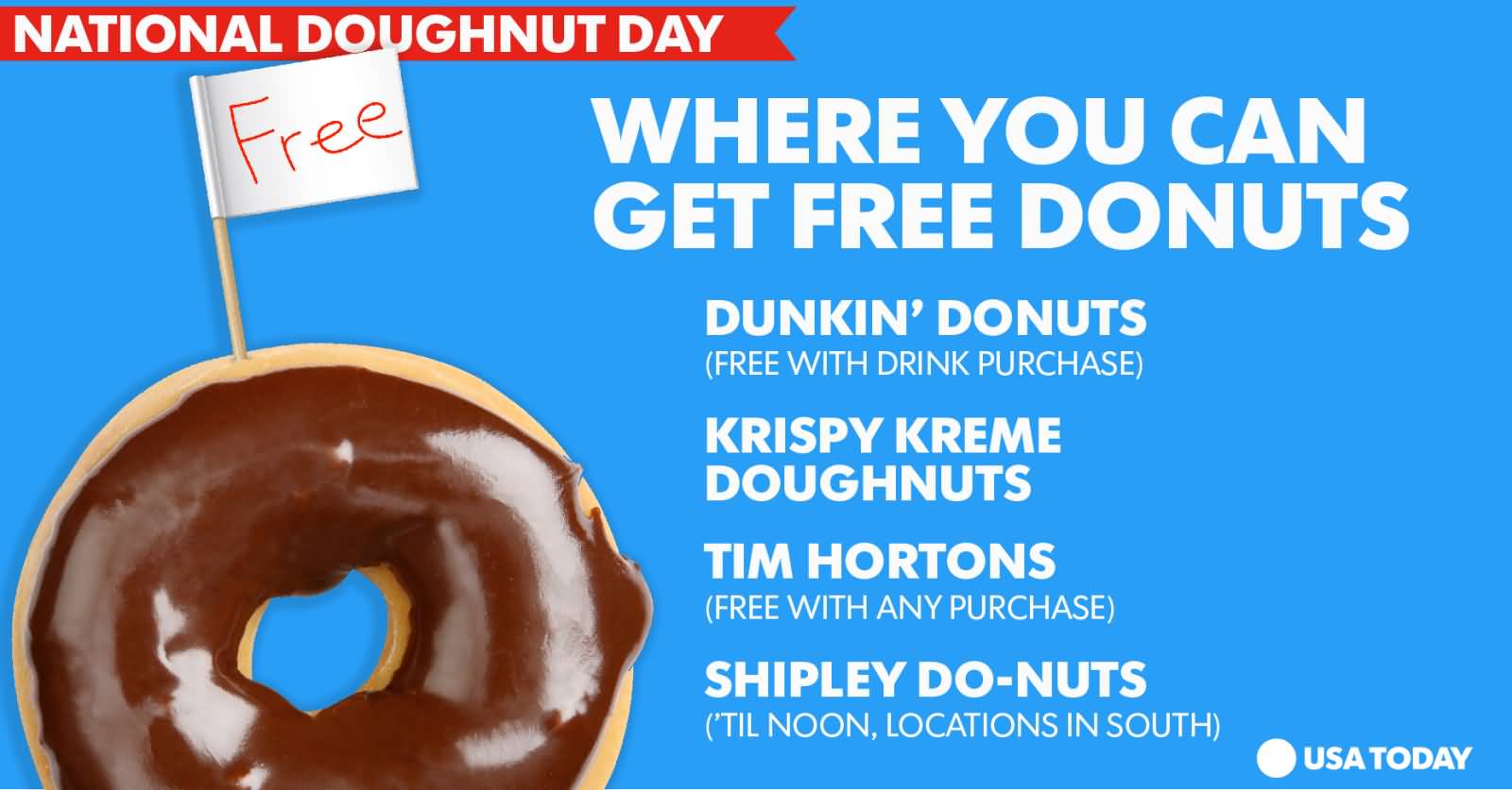 National Doughnut Day Where You Can Get Free Donuts