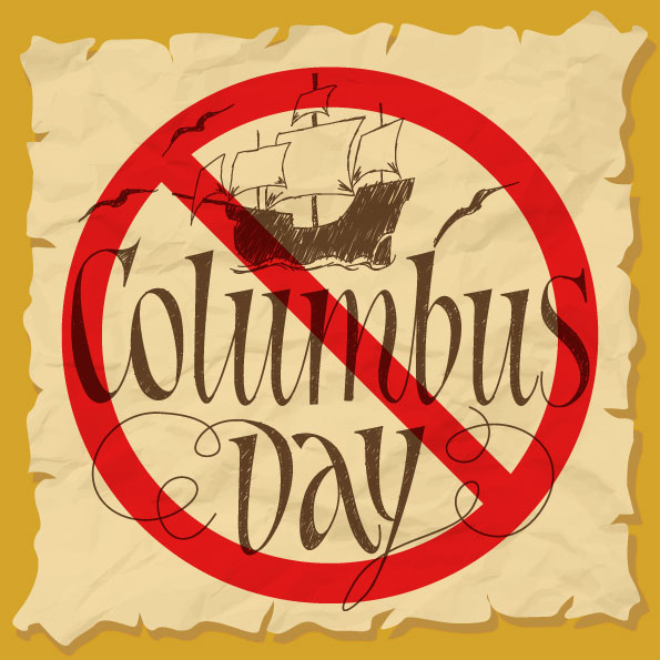 No To Columbus Day Picture
