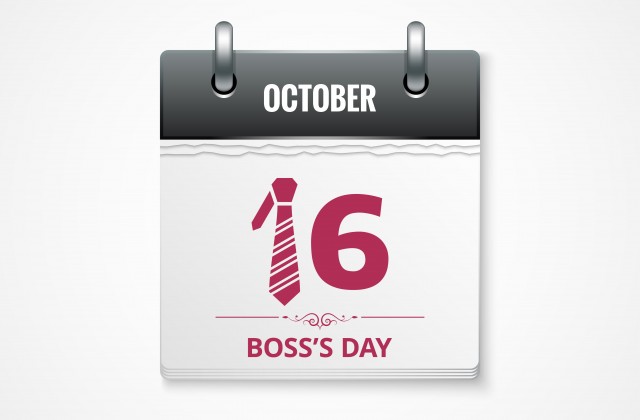 October 16 Boss's Day Calendar