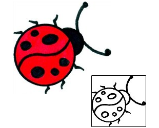Red Ladybug Tattoo Design Sample