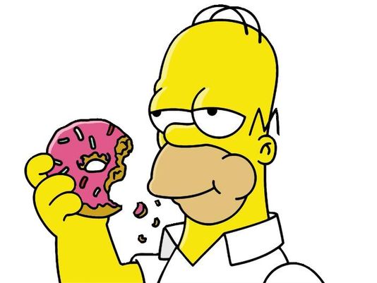 Simpson Eating Donuts Happy National Doughnut Day