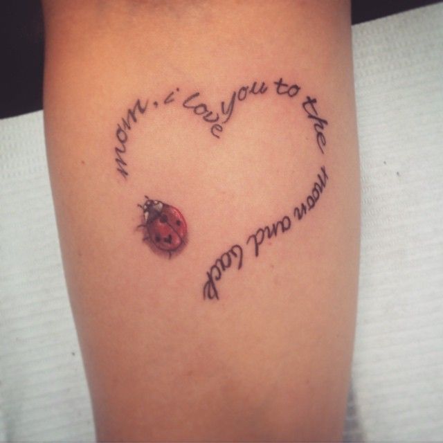 Small Ladybug Tattoo On Arm Sleeve