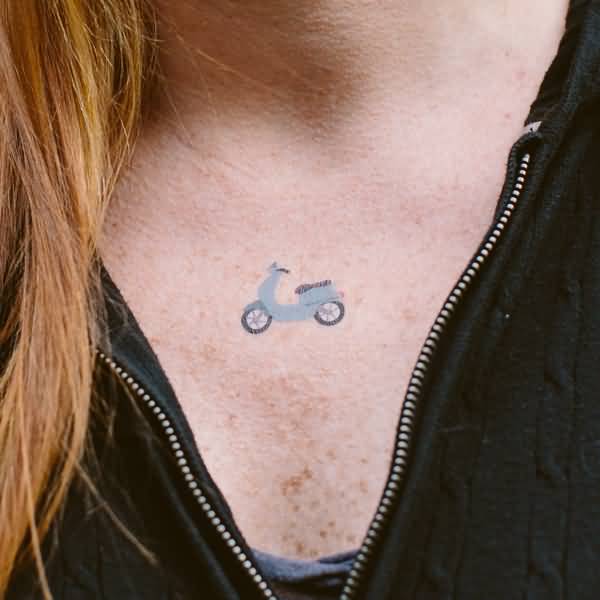 Temporary Scooter Tattoo For Girls