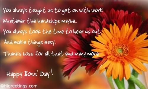 Thanks Boss For All That And Many More Happy Boss's Day 2016