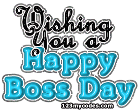 Wishing You Happy Boss's Day 2016 Glitter Picture