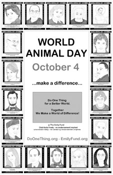World Animal Day October 4 Make A Difference