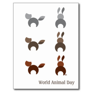 World Animal Day Postcard