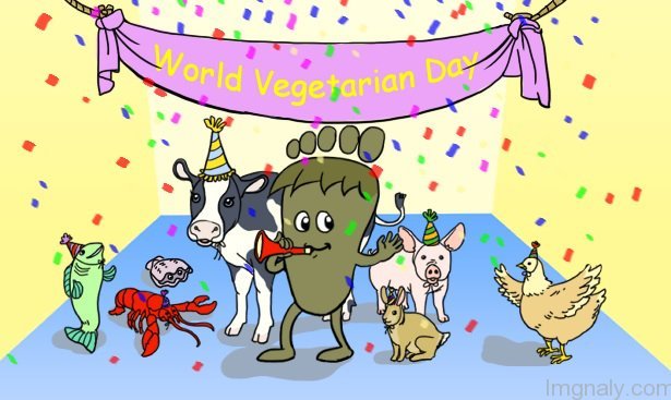 World Vegetarian Day Celebration By Animals Picture