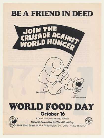 Be A Friend In Deed Join The Crusade Against World Hunger Happy World Food Day October 16