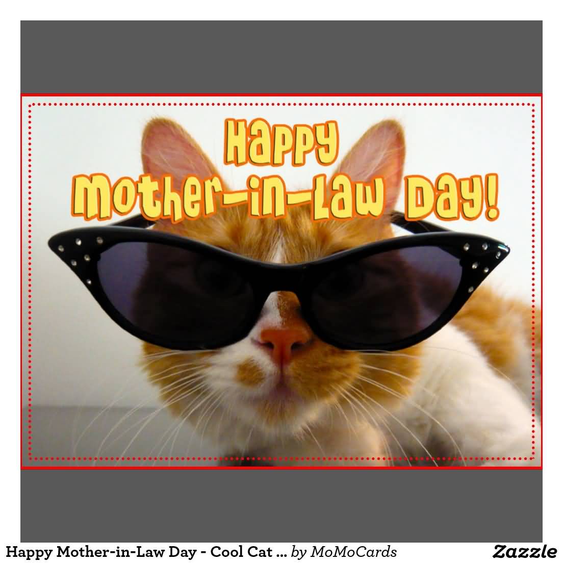 Happy Mother-In-Law Day Cool Cat With Sunglasses Picture