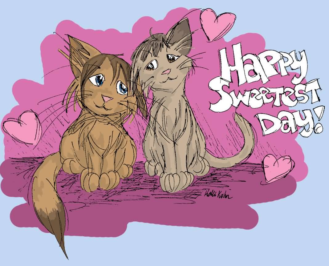Happy Sweetest Day 2016 Cats Picture