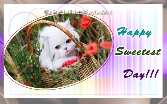 Happy Sweetest Day 2016 Kitten In Basket Picture