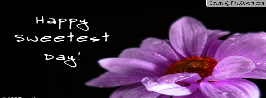 Happy Sweetest Day 2016 Purple Flower Facebook Cover Picture