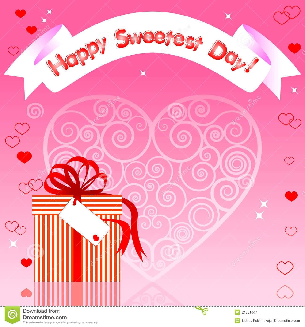 Happy Sweetest Day Gift Box Greeting Card