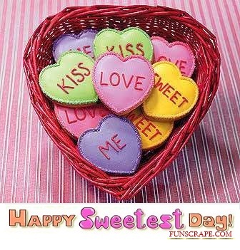 Happy Sweetest Day Heart Candies Picture