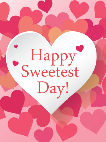 Happy Sweetest Day Heart Greeting Card Image