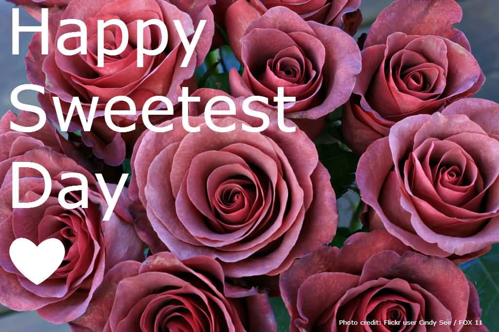 Happy Sweetest Day Rose Flowers Image