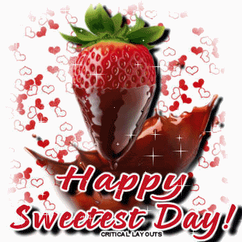 Happy Sweetest Day Strawberry With Chocolate Picture