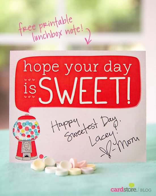 Hope Your Day Is Sweet Happy Sweetest Day Greeting Card From Mom