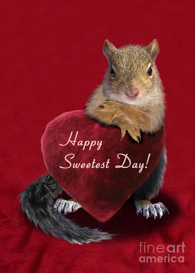 Squirrel With Happy Sweetest Day Note Picture