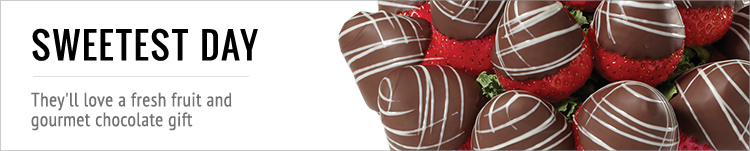 Sweetest Day They'll Love A Fresh Fruit And Gourmet Chocolate Gift Header Image