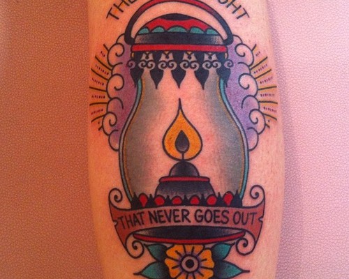 That Never Goes Out Lamp Tattoo