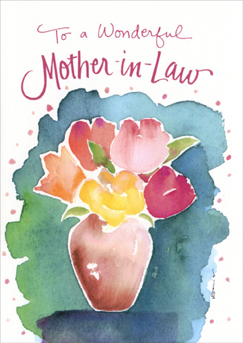 To A Wonderful Mother-In-Law On Mother-In-Law Day Greeting Card
