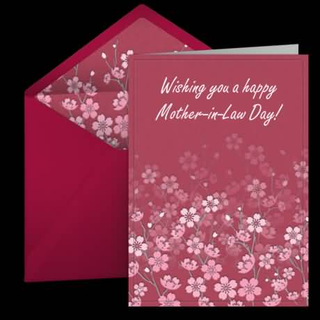 Wishing You A Happy Mother-In-Law Day Beautiful Greeting Card