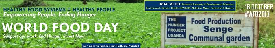 World Food Day Support Our Work End Hunger Invest Now Header Image