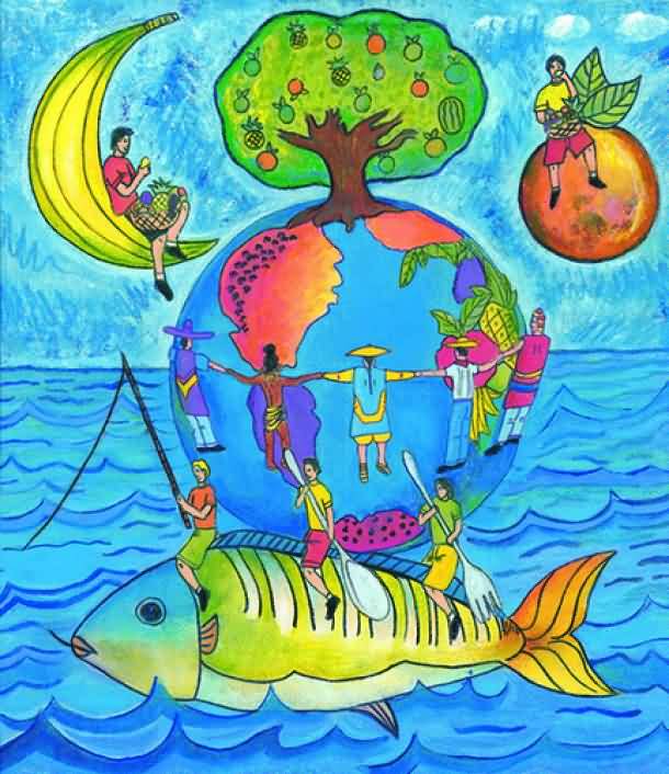 World Food Day Theme Painting