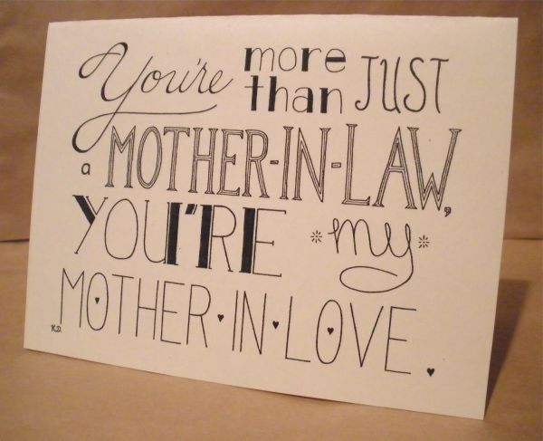 Your'e More Than Just Mother-In-Law You're My Mother In Love Happy  Mother-In-Law Day