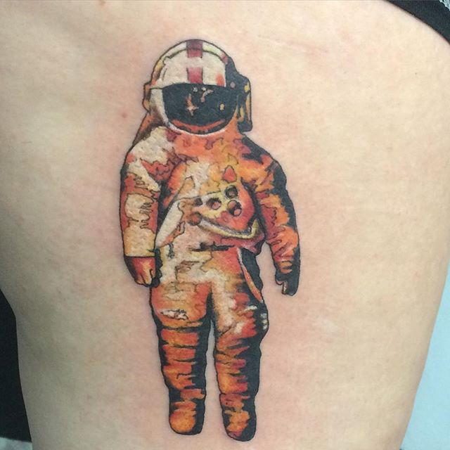 Astronaut In Costume Tattoo