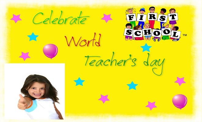 Celebrate World Teachers Day Picture Greeting Card