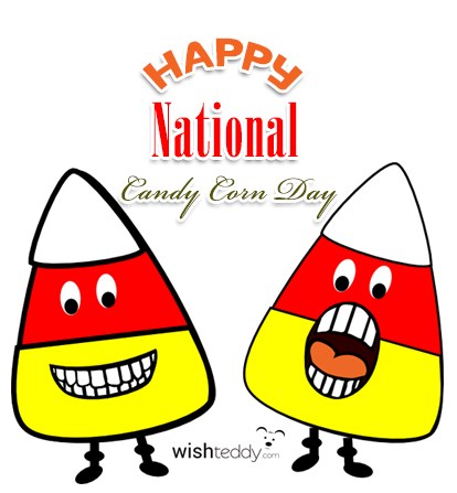 Happy National Candy Corn Day Clipart Image