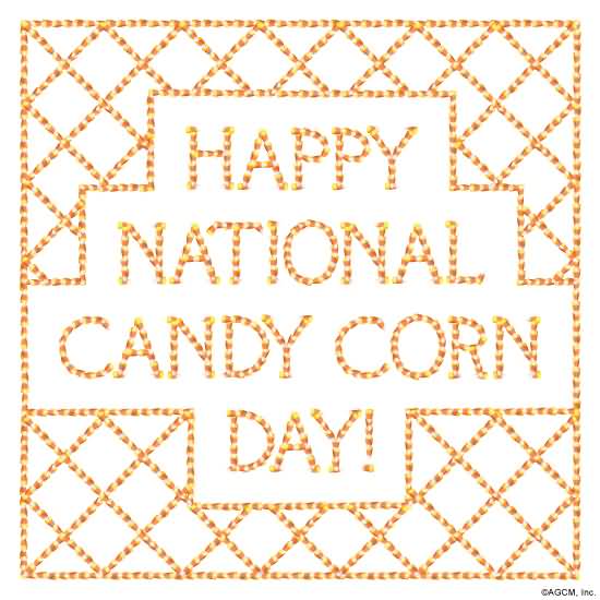 Happy National Candy Corn Day Greeting Card