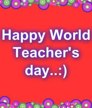 Happy World Teachers Day Greeting Card Image