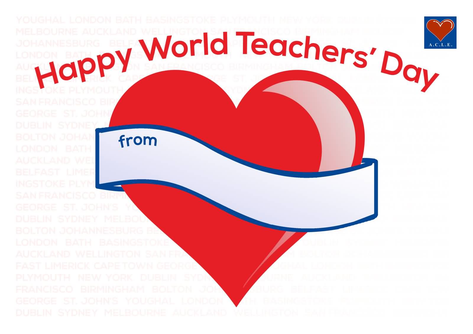 Happy World Teachers Day Greeting Card