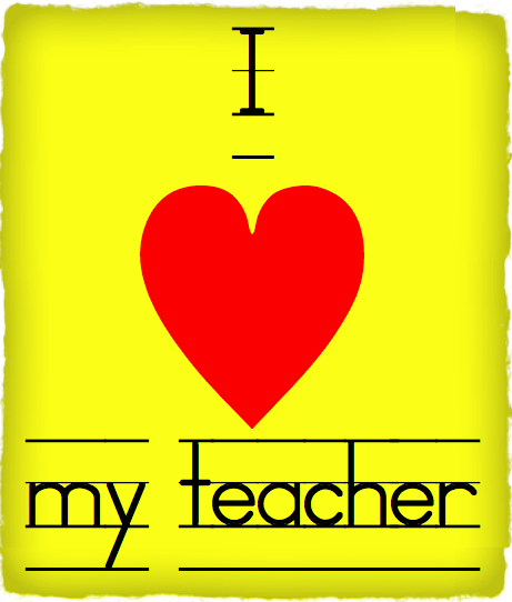 I Love My Teacher Happy World Teachers Day