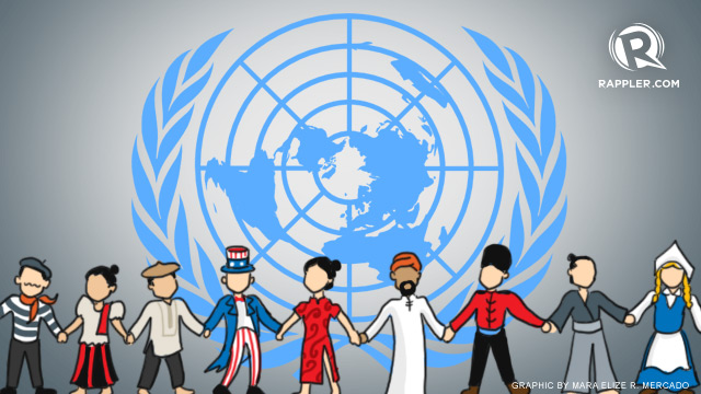 Joining Hands On United Nations Day Wishes Clipart