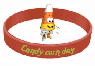 National Candy Corn Day Wristband Picture