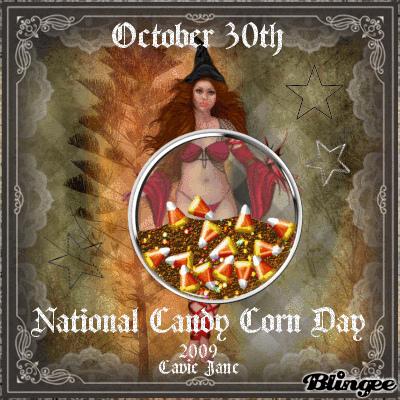 October 30th National Candy Corn Day Animated Ecard