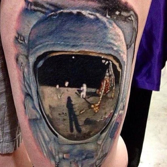Space Astronaut Tattoo Image