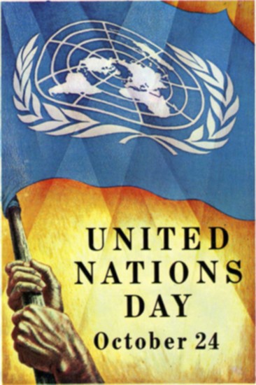 United Nations Day October 24 Flag Clipart