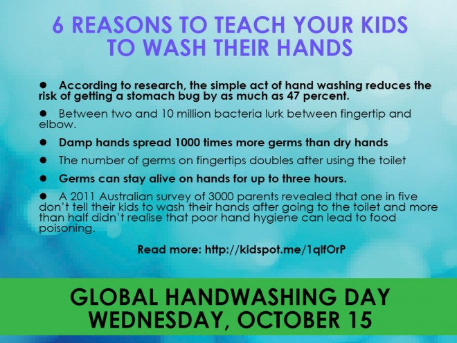 6 Reasons To Teach Your Kids To Wash Their Hands Global Handwashing Day